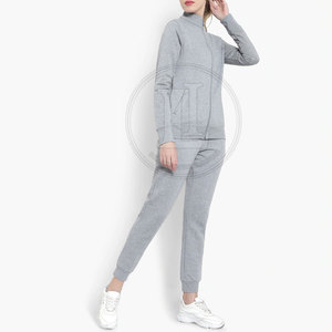 Women Winter Hooded Gym Wear Tracksuit Breathable 100% Cotton Fabric Comfortable Fit for Training Daily Use - Product Image 3