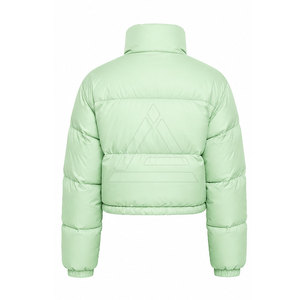 Premium Women <b>Cropped</b> <b>Puffer</b> <b>Jacket</b> With Lightweight Warm Short For Winter Fashion Outdoor Wear And Casual Activities - Product Image 2