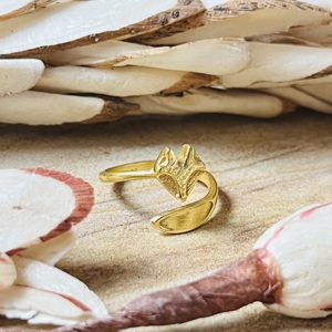 New Design Minimalist <b>Fox</b> <b>Rings</b> Boho Brass <b>Rings</b> For Womens 18k Gold Plated Antique Animal Theme Jewelry For Wholesale/OEM/ODM - Product Image 4