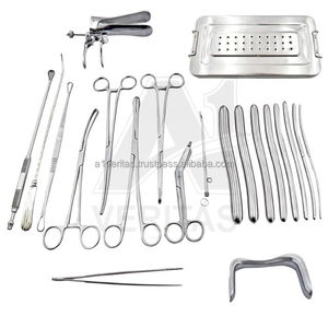 A-1 VERITAS Ensemble d'instruments manuels D&C 21 pièces en acier inoxydable réutilisable pour usage hospitalier, examen gynécologique, curettage chirurgical - Product Image 3