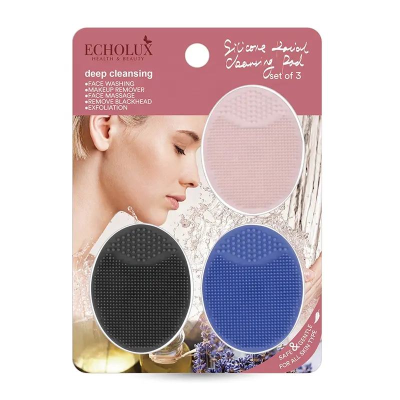 Hot Selling Beauty Face Brush Set Facial Cleansing Brush Silicone Face Scrubber