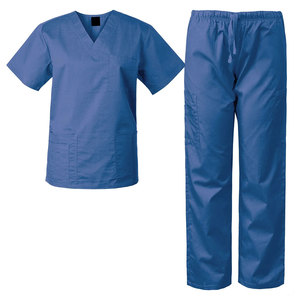 Latest Design Men Medical Nurse Scrubs V-Neck <b>Tops</b> and Pants Fashion Nursing Medical Scrubs Uniform Set - Product Image 5