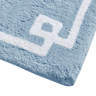 Alfombra de baño azul con diseño griego, de algodón suave y con borde clásico, ideal para el baño, venta al por mayor. - Product Image 3