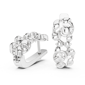 Pendientes de Aro Bali Clásicos de Plata de Ley 925, Joyería Minimalista de Lujo para el Día a Día para Mujer - Product Image 3