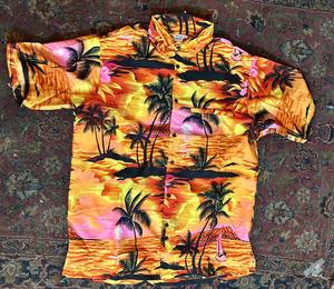 Chemise décontractée pour homme en sergé hawaïen à manches courtes, imprimé feuilles tropicales, noir et vert, pour les vacances d'hiver, respirante et écologique - Product Image 2