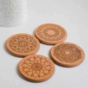 ที่รองแก้วไม้หินอ่อนทรงกลมขนาดพิเศษสำหรับห้องครัวร้านอาหาร - Product Image 1