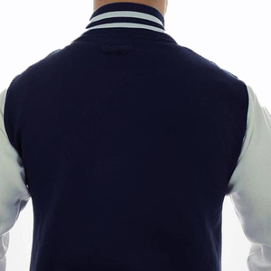 Cheap Wholesale Geometric Hooded 100% Wool Varsity <b>Jacket</b> <b>for</b> <b>Men</b> Women Warm Casual <b>Baseball</b> Style Outerwear Factory Price - Product Image 5