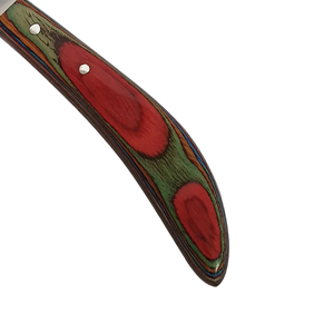 Ensemble de couteaux à sabots en acier inoxydable à lame courbée avec logo personnalisé, manche en bois, outils de fermeur pour le soin des chevaux et du bétail - Product Image 5