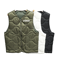 Gilet matelassé sans manches Vithas Industry, décontracté, hiver, respirant, avec doublure zippée, 90% duvet, motif floral Calabash, en nylon, col en V