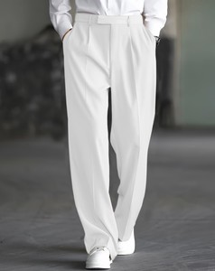 <b>Men's</b> Drape Wide-Leg Trendy Twill Fabric Lightweight Breathable <b>Summer</b> Dress <b>Pants</b> / <b>Men's</b> Loose Casual Dress <b>Pants</b> / <b>Men's</b> <b>Pant</b> - Product Image 1