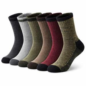 Chaussettes épaisses en laine mérinos antibactériennes pour hommes, idéales pour les sports de plein air, collection automne/hiver, très demandées - Product Image 1