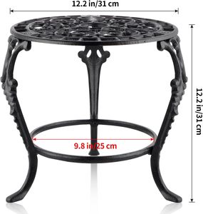 Support pour plantes en fonte, support pour pot de fleurs robuste, porte-plantes pour salon, chambre à coucher, entrée - Product Image 4