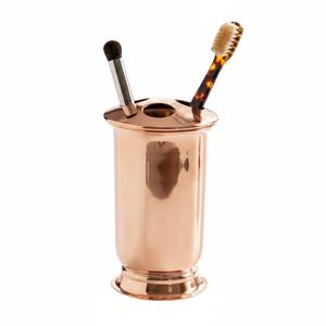 High Quality Modern Copper Metal <b>Toothbrush</b> <b>Holder</b> Stand Elegant Home Hotel Bathroom Accessory Eco-Friendly Washroom Organizer - Product Image 4
