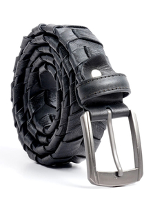 Ceintures tressées en cuir véritable de haute qualité pour hommes 2026 – Nouvelle ceinture décontractée marron personnalisée pour hommes, motif tressé, vente en gros, marque OEM - Product Image 5