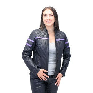 Chaqueta transpirable de alta calidad para uso casual, de piel de cordero auténtica, corta, para mujer, a un precio razonable, chaquetas genuinas. - Product Image 1