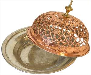 Motif Silver Colored Metal Sugar <b>Bowl</b> <b>With</b> <b>Lid</b> Engraved Arabic Vessel Covered Dish For Wedding And Home Decor - Product Image 6