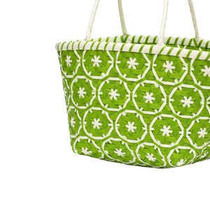 Sac à main en plastique tissé à motif étoile unique et sac fait main chic pour femmes, sac de shopping décontracté quotidien personnalisé - Product Image 4