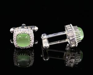 Mancuernillas Personalizadas de Lujo para Hombre |   Mancuernillas de Acero Inoxidable y Plata de Ley 925 |   Joyería al por mayor para puños de camisa de negocios y bodas - Product Image 4