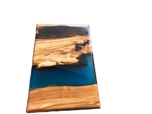 เขียงไม้มะกอกทำจากเรซินอีพ็อกซี่ทำด้วยมือหรูหราหลากสีสำหรับใช้ในครัวเขียงและเสิร์ฟ - Product Image 5