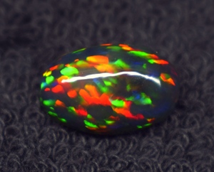 Opale noire naturelle, pierre précieuse en vrac, ovale, multicolore, 15,6x10,3x7,6 mm, 6,10 carats, pour bijoux fins - Product Image 6