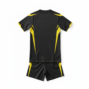 Ensemble d'uniformes de football personnalisés haute performance sublimés, kit complet anti-humidité, tenue d'équipe, maillot et short de football personnalisés - Product Image 3