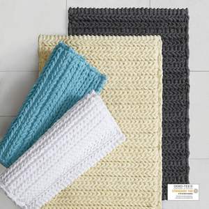 100% Cotton <b>Chenille</b> Chain Stitch Bath Mat <b>Rug</b> - Product Image 6