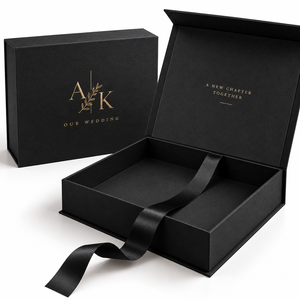 <b>Large</b> Black Silk <b>Photo</b> <b>Album</b> Wedding Box From Thailand - Product Image 2
