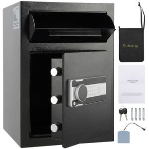 Cassaforte con Deposito di Sicurezza da 2,5 Piedi Cubici con Serratura Elettronica e 2 Chiavi di Emergenza - 20,27 x 13,97 x 13,9 Pollici - Product Image 1