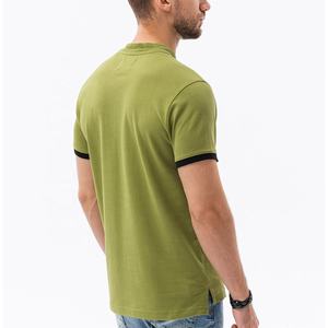 Oversize Vintage manga corta hombres 100% algodón para Polo camiseta poliéster transpirable con estampado de logotipo a rayas Casual Golf Wear - Product Image 3