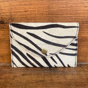 ใหม่กระเป๋าใส่เหรียญหนังแท้พิมพ์ลายสัตว์ขนาดเล็กเคสใส่บัตรกระเป๋าด้านหน้าแบบบางสำหรับผู้หญิงกระเป๋าสตางค์ใส่บัตรเครดิต/ซองใส่เงินสด - Product Image 4