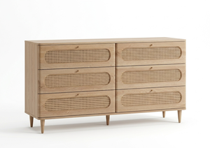 Sora Teak, Muebles de Salón Ecológicos de Madera Maciza, Líneas Limpias, Textura Natural Cálida, Amplio Espacio de Almacenamiento, Diseño Moderno y Minimalista para Dormitorio - Product Image 6