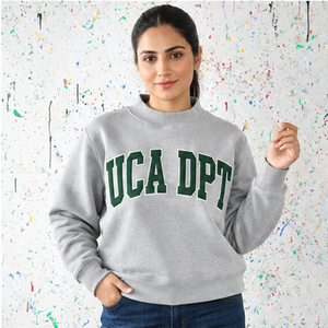 UCA DPT Damen Marineblauer Rundhals-Pullover Langarm Buchstabendruck 100% Baumwolle Gestrickt Atmungsaktiv Herbstbekleidung - Product Image 4