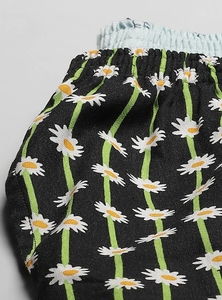 Jupe-short à motif de points imprimés pour femmes, taille élastique, décontractée, en coton tricoté, respirante, avec poches, coupe régulière - Product Image 4
