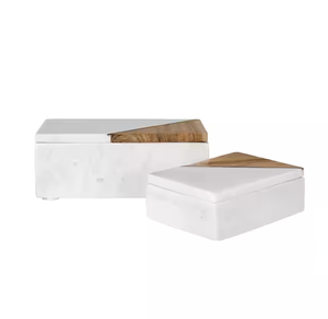 Wholesale Supplier Marble Jewelry <b>Box</b> Decorative Marble Rectangle <b>for</b> Centerpieces Gift Marble <b>Box</b> - Product Image 6