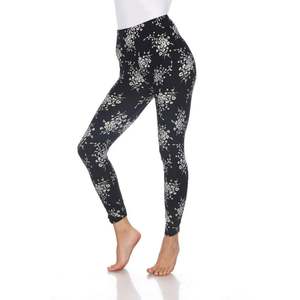 Leggings pour femmes en coton imprimé avec logo OEM personnalisé, taille mi-haute élastique, anti-plis, décontractés, mode estivale urbaine - Product Image 3
