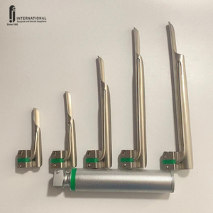Laringoscopio Eléctrico Ergonómico Ligero de Primera Calidad, Juego de Fibra Óptica Miller, Anestesia Veterinaria, Acero Inoxidable, Certificado CE - Product Image 2