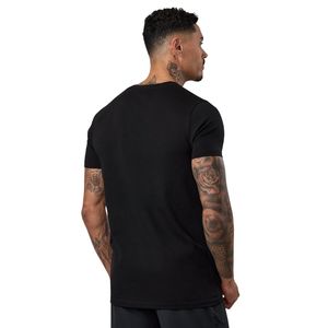 Camiseta negra de jersey para hombre, camiseta deportiva de manga corta para gimnasio, transpirable, ligera, para correr, fitness, ropa deportiva informal y activa - Product Image 2