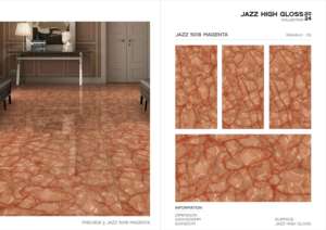 Azulejo de Porcelana Ultra Jazz de Alto Brillo, Formato Grande 600x1200, Superficie Premium para Pared y Piso, Colección de Diseño Moderno para Interiores y Exteriores - Product Image 2