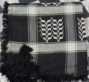 Ever Selling Black white Palestine Arafat Keffiyeh Scarf Square Cotton Kuffiyeh Ghutra Hatta Rafah Ghaza shemagh arab scarrf - Product Image 5