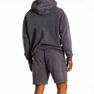 Custom Design <b>Men</b> <b>Hoodie</b> <b>Shorts</b> <b>Set</b> High Quality Soft Fabric Breathable Casual Sports Wear <b>Set</b> Wholesale - Product Image 3