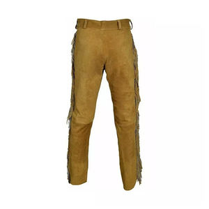 <b>Top</b> Quality Low Price Suede Leather Pants <b>Fringe</b> Material Leather Comfortable And Simple Look Good Design Online Sale - Product Image 2