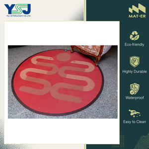 Alfombras Redondas de Diseño Elegante, Excelente Durabilidad, Impermeables y Fáciles de Limpiar, Alfombra/Alfombrilla de Plástico 100% Polipropileno para Picnic - Product Image 5