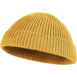Vintage Ribbed Knit Beanie-Unisex Winter <b>Warm</b> <b>Hat</b> Soft Stretch Spandex/Cotton Minimalist Streetwear Essential - Product Image 1