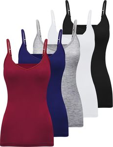 Débardeur Cami Personnalisé pour Femme – Léger, Respirant, en Mélange de Coton, Bretelles Fines, Coupe Ajustée, Extensible, Sous-vêtement Basique Tendance - Product Image 3