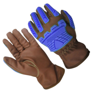 Guantes de Seguridad Industriales de Nuevo Diseño, Guantes de Construcción de Cuero de Vaca, Resistentes al Calor y a las Chispas, para Protección de Manos - Product Image 4