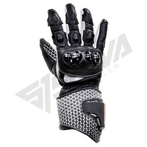 ถุงมือมอเตอร์ไซค์กันน้ำคุณภาพสูงสำหรับแข่งรถ ถุงมือหนังสำหรับขี่มอเตอร์ไซค์ในฤดูหนาวที่ให้ความอบอุ่น พร้อมเทคโนโลยีหน้าจอสัมผัส - Product Image 1