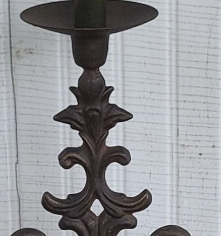 Support de bougie en fer forgé de style antique, décoratif, avec motifs sculptés, pour mariage et fête, directement de l'usine - Product Image 3