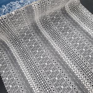 Geometric Stripe Lightweight Stretch <b>Lace</b> Fabric 147cm Nylon Spandex <b>Elastic</b> Warp Knit Customized Color Wedding Lingerie Dresses - Product Image 1