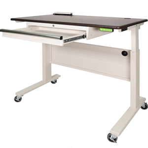 Wholesale 117cm Height Adjustable Electric <b>Table</b> with Caster Wheels Sit Stand Desk for <b>Office</b> Home <b>Office</b> Commercial Use - Product Image 4