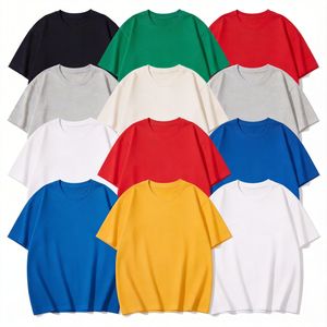 Camiseta de algodón 100% personalizada, oversize, de manga corta, cuello redondo, holgada, con impresión de logotipo personalizado. - Product Image 3